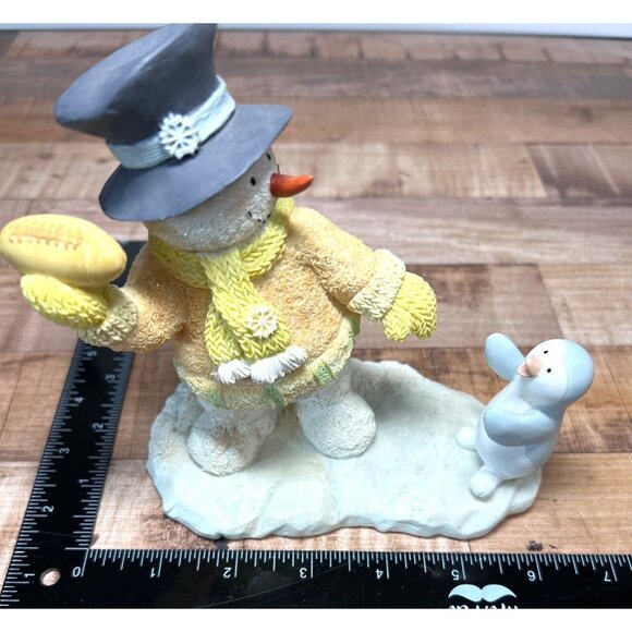 Russ Ice Sculptures Catch The Spirit Snowman Collectible Figurine Winter Decor - Picture 6 of 7